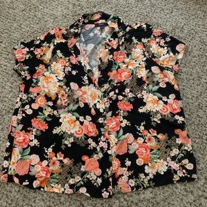 Floral Button Up